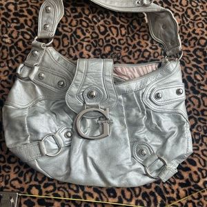 Silver Guess purse